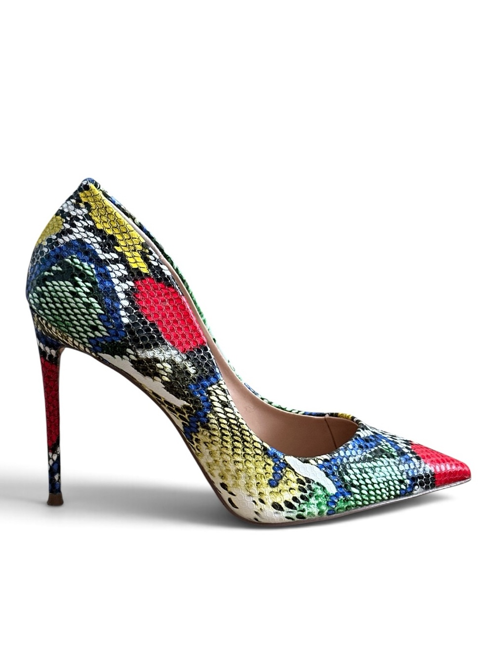 Steve Madden Vala Snake Embossed Heels